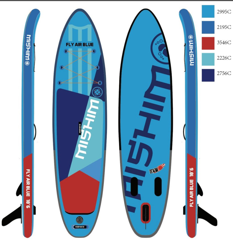 SUP (САП) Доска MISHIMO FLY AIR BLUE 10,8’ (330см)