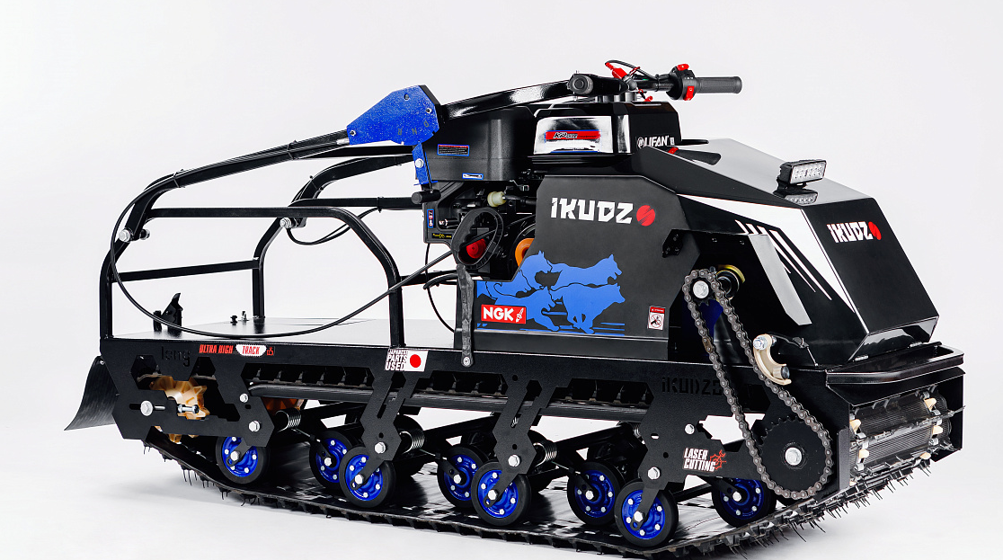 Мотобуксировщик IKUDZO-BRIGGS & STRATTON LONG 1700/500 ESR15 (РЕВЕРС, МАХ-комплектация)